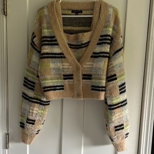 kendall & kylie 2pc sweater set